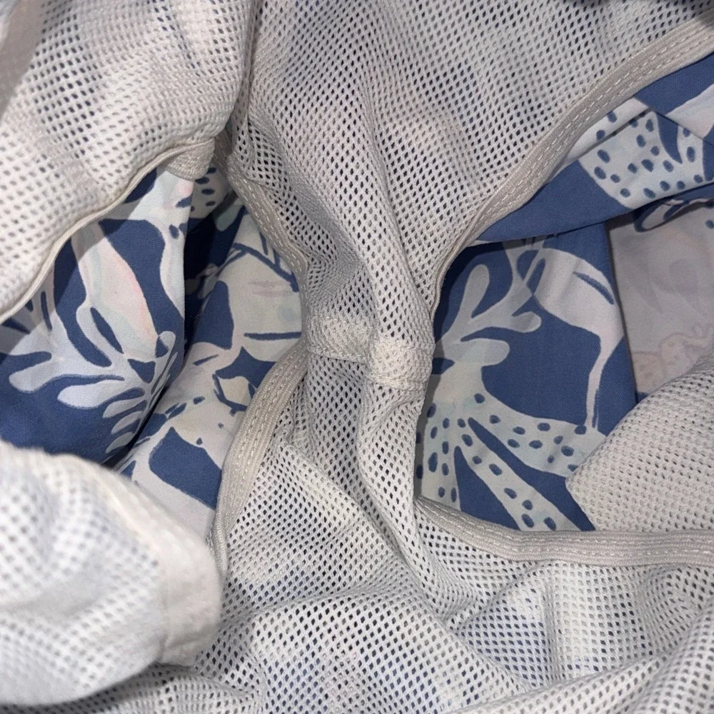 Lilly Pulitzer Preppy Beach Floral‎ Tropical Matching Boys Capri Swim Trunks 6/7